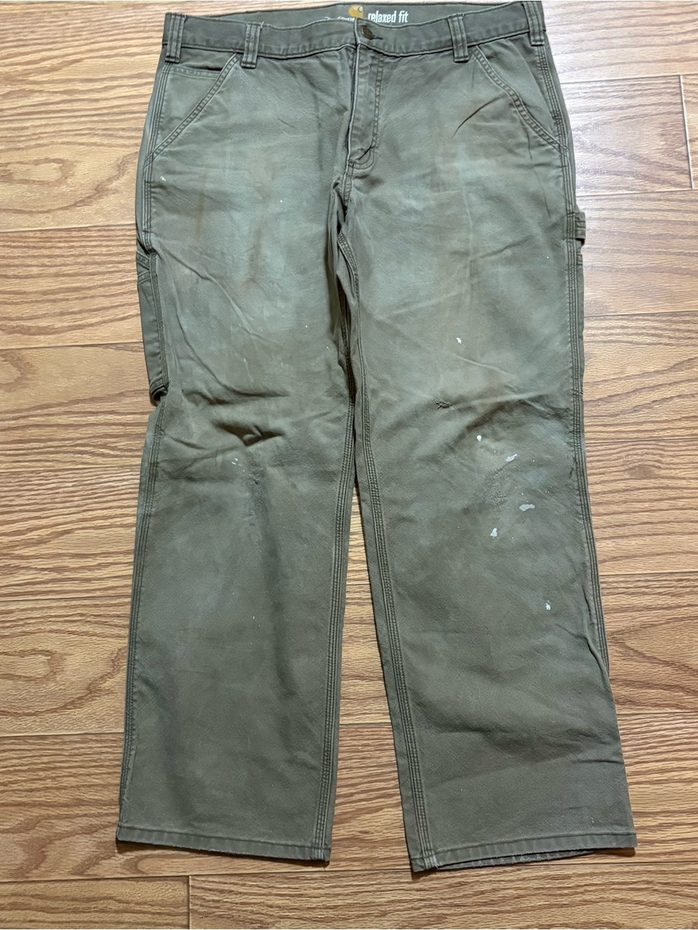 Carhartt Relaxed Fit Tan Work Pants Men’s Size 36 x 30